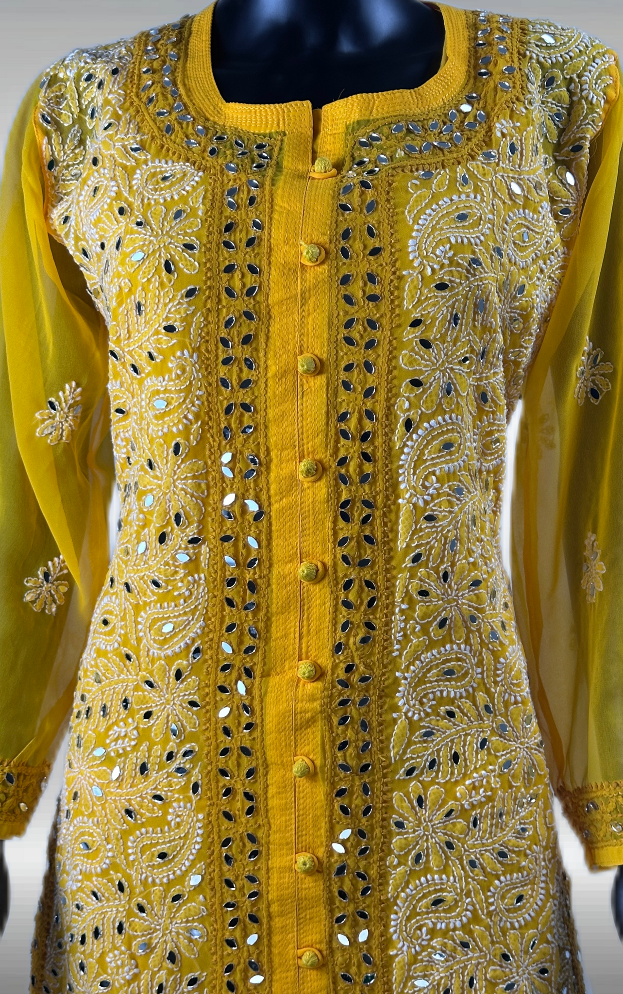 Yellow Chikankari 2 Piece Set