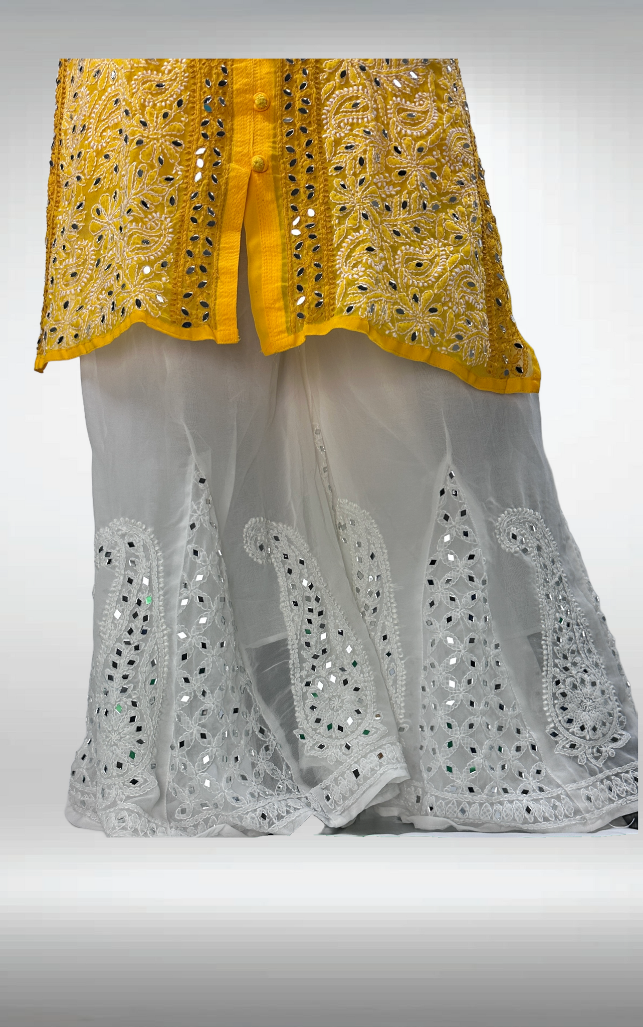 Yellow Chikankari 2 Piece Set