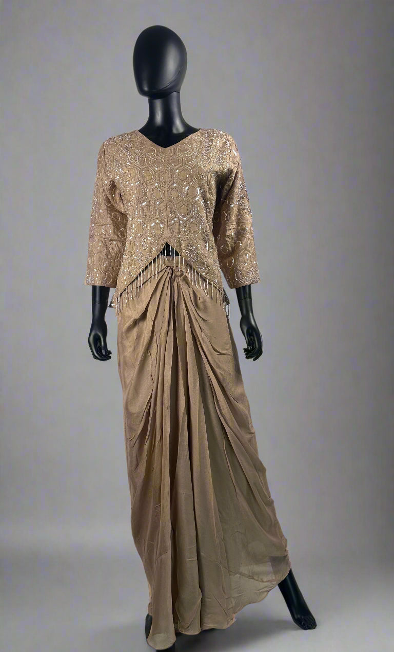Indo-Western style Drape Skirt