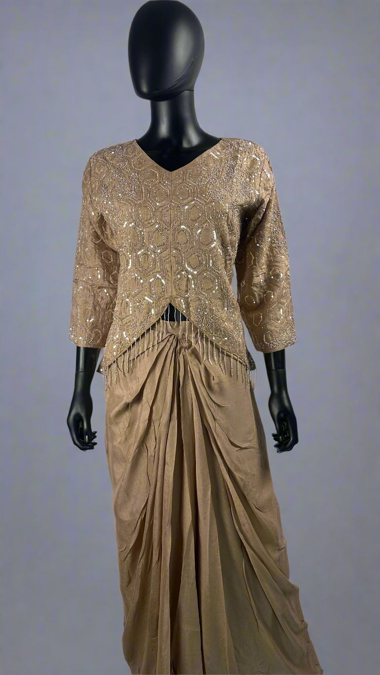 Indo-Western style Drape Skirt