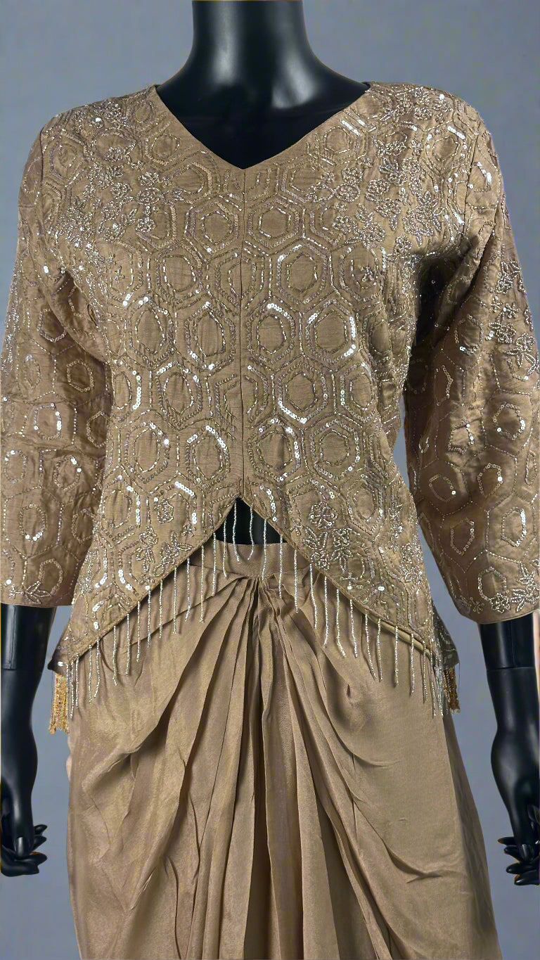 Indo-Western style Drape Skirt