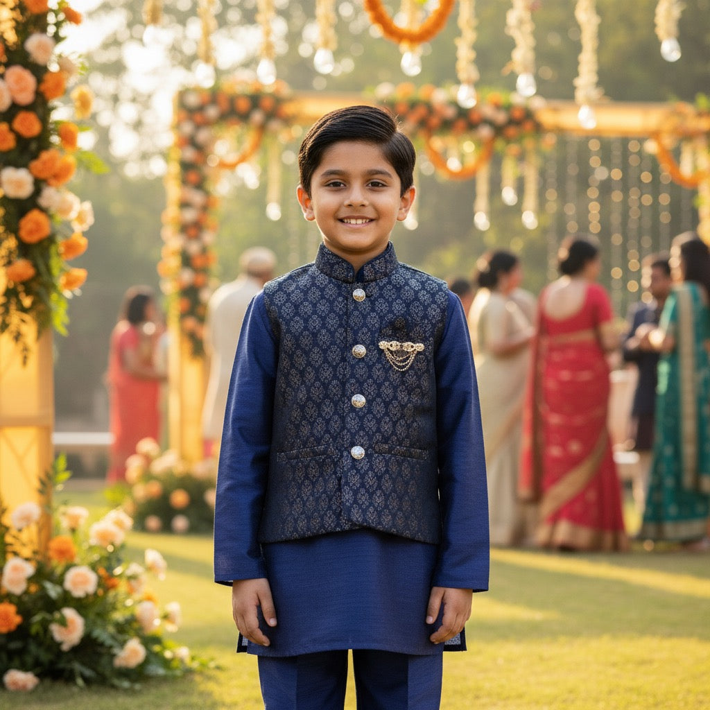 Waitcoat Kurta 3 Piece Set