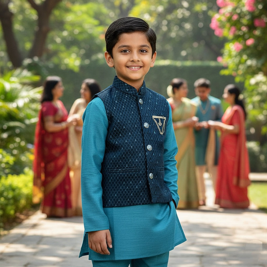 Waitcoat Kurta 3 Piece Set