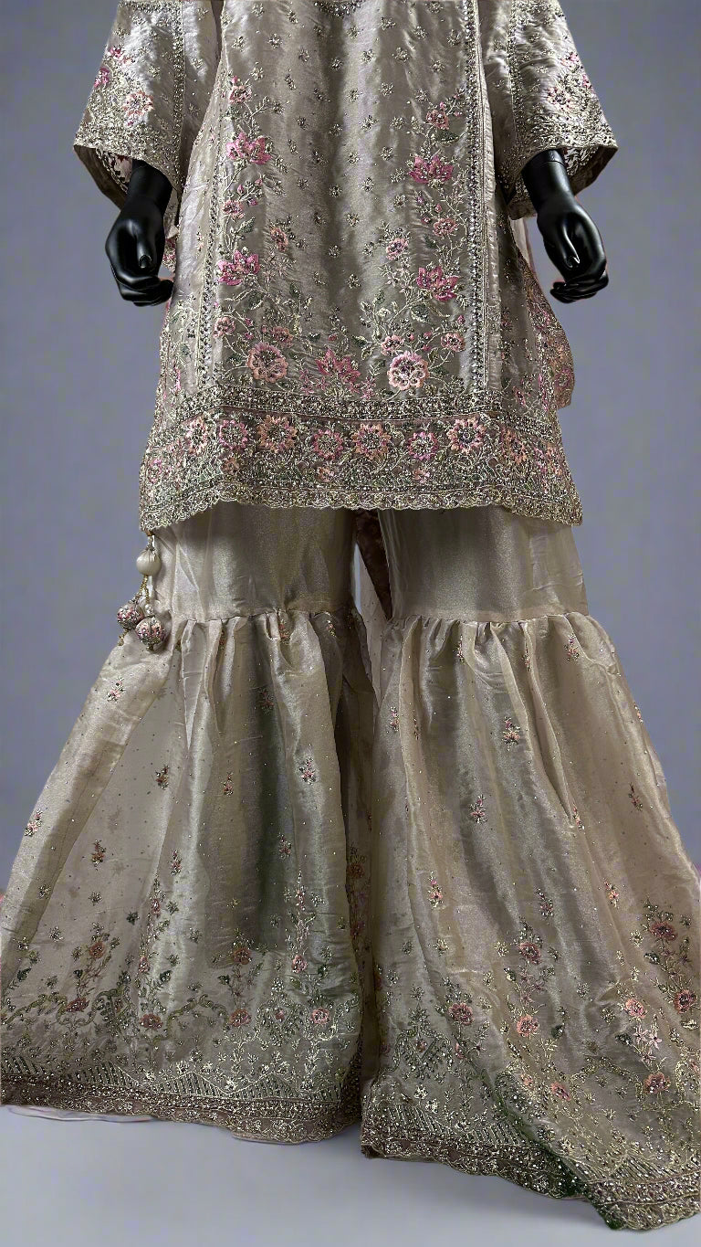 Golden Brown Gharara
