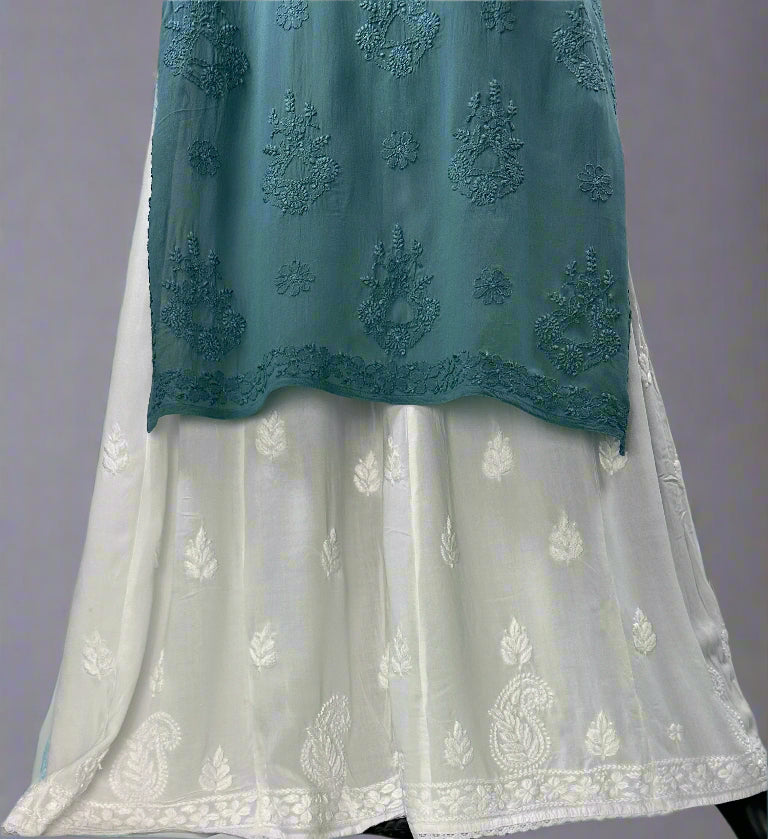 Sea Green Chikankari 2 piece set