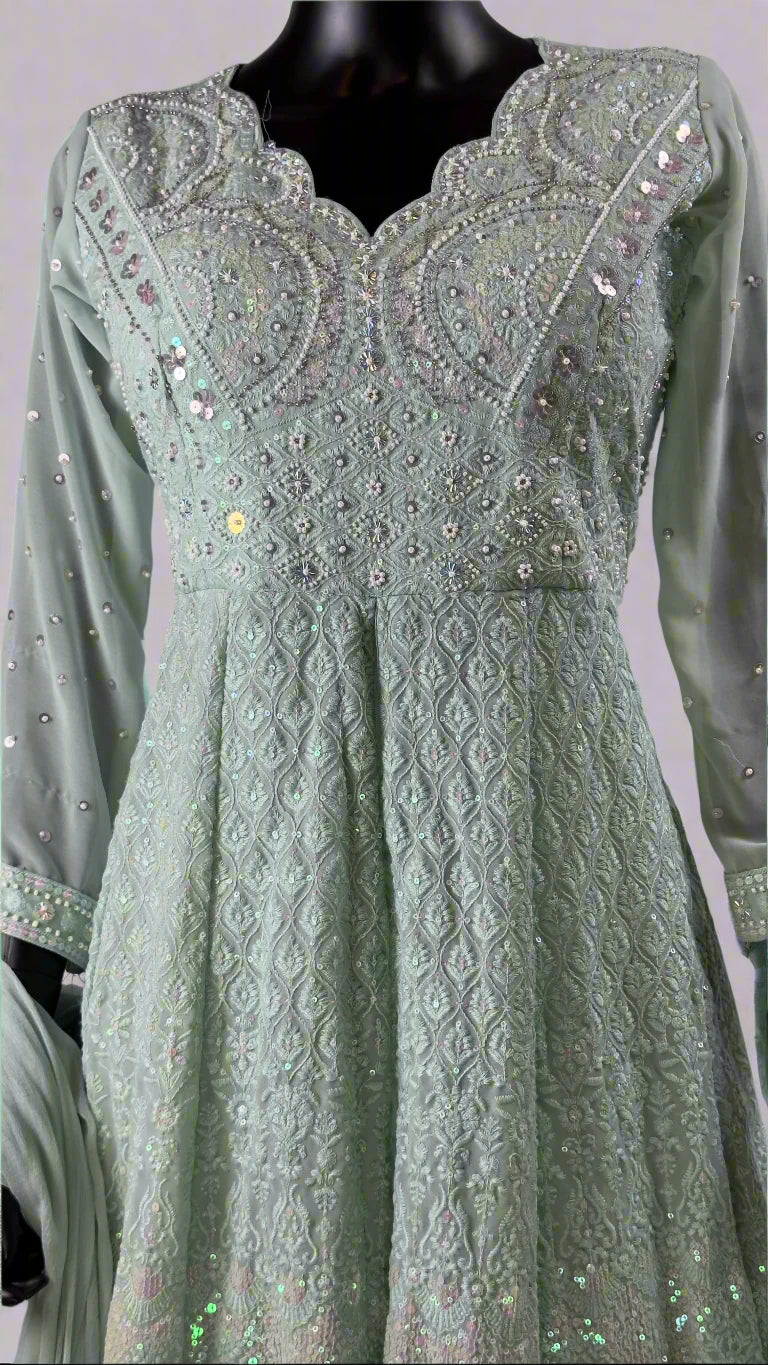 Anarkali style Lehenga