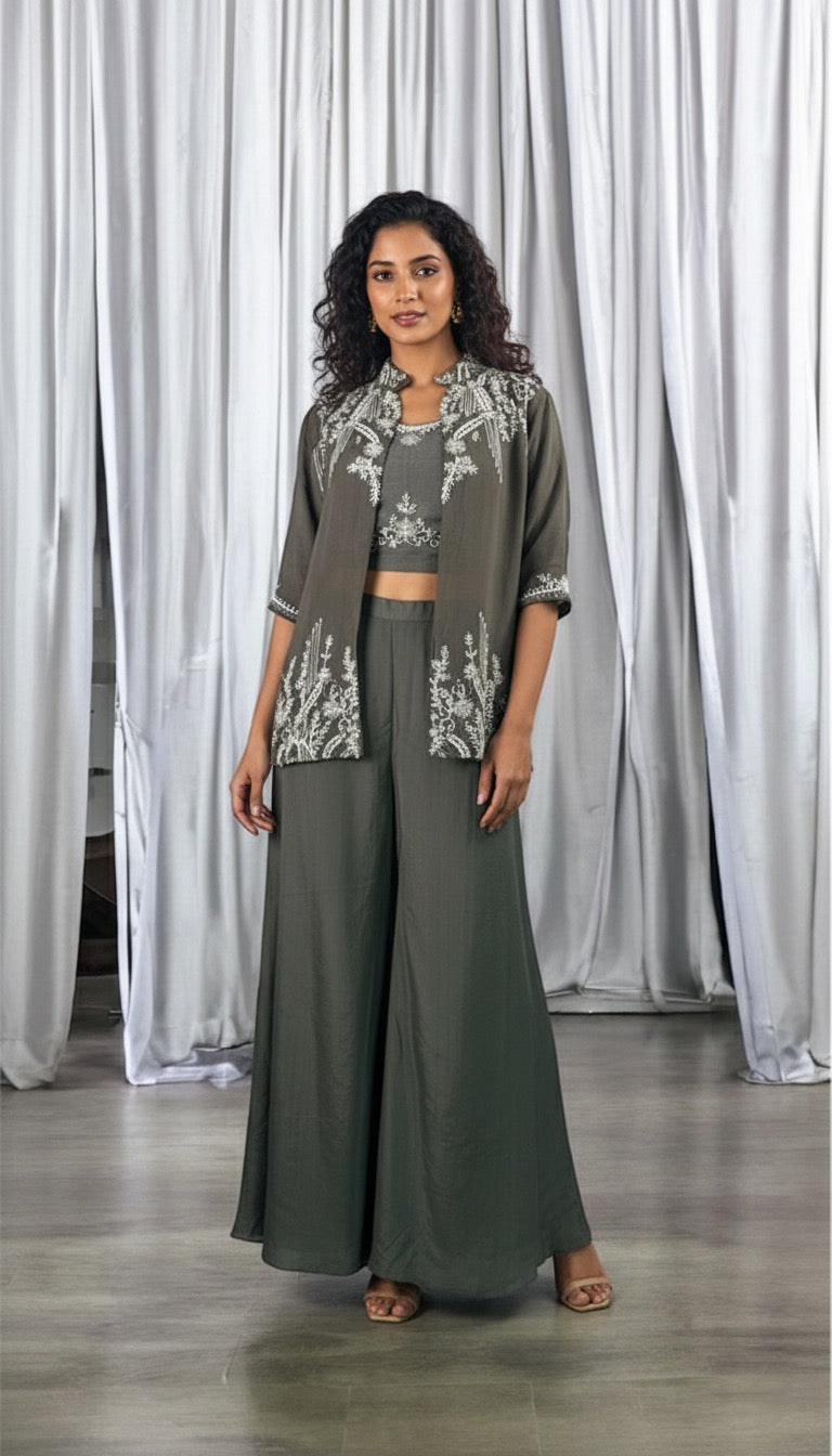 Indo-Western style sharara Set