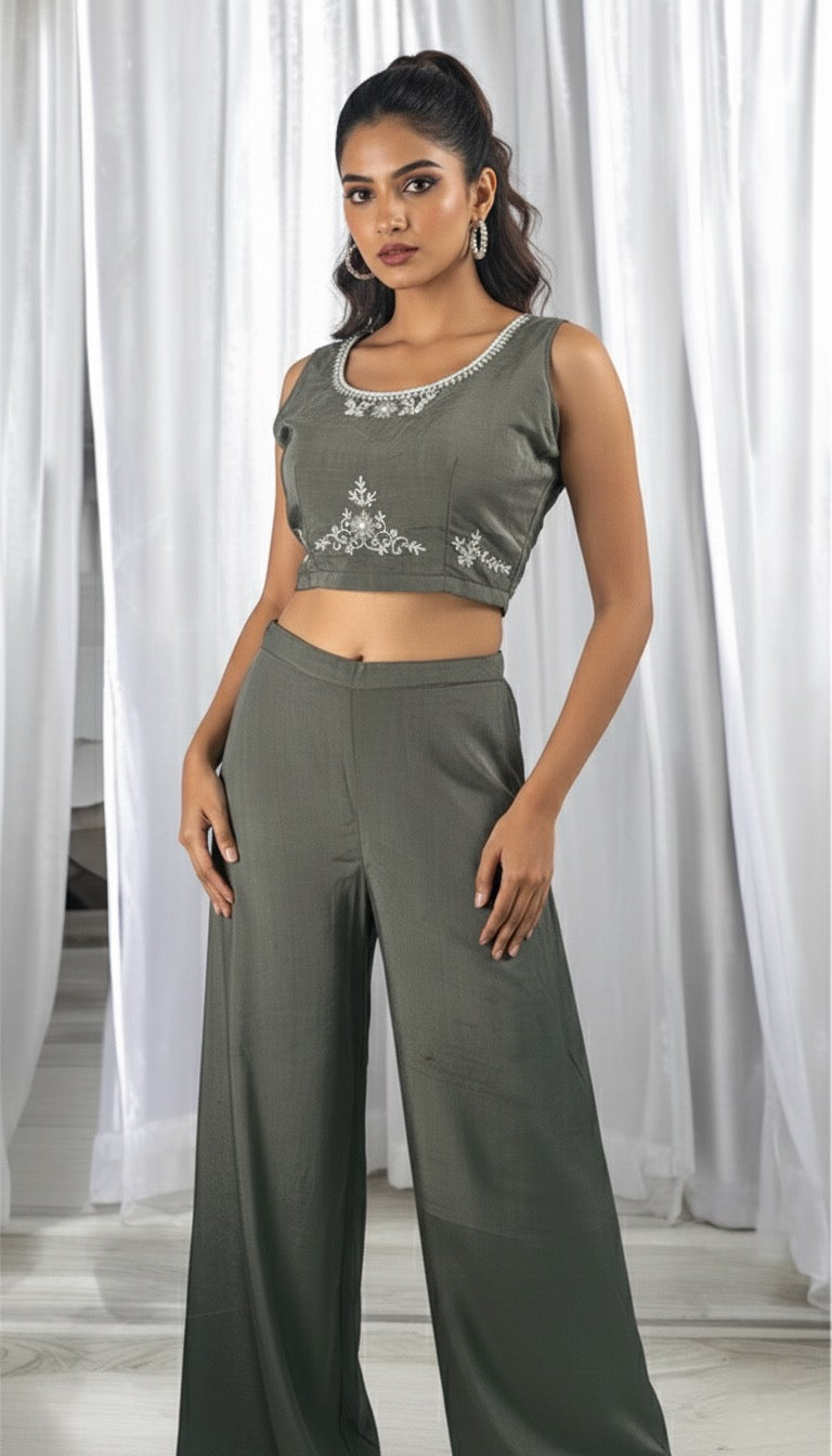 Indo-Western style sharara Set