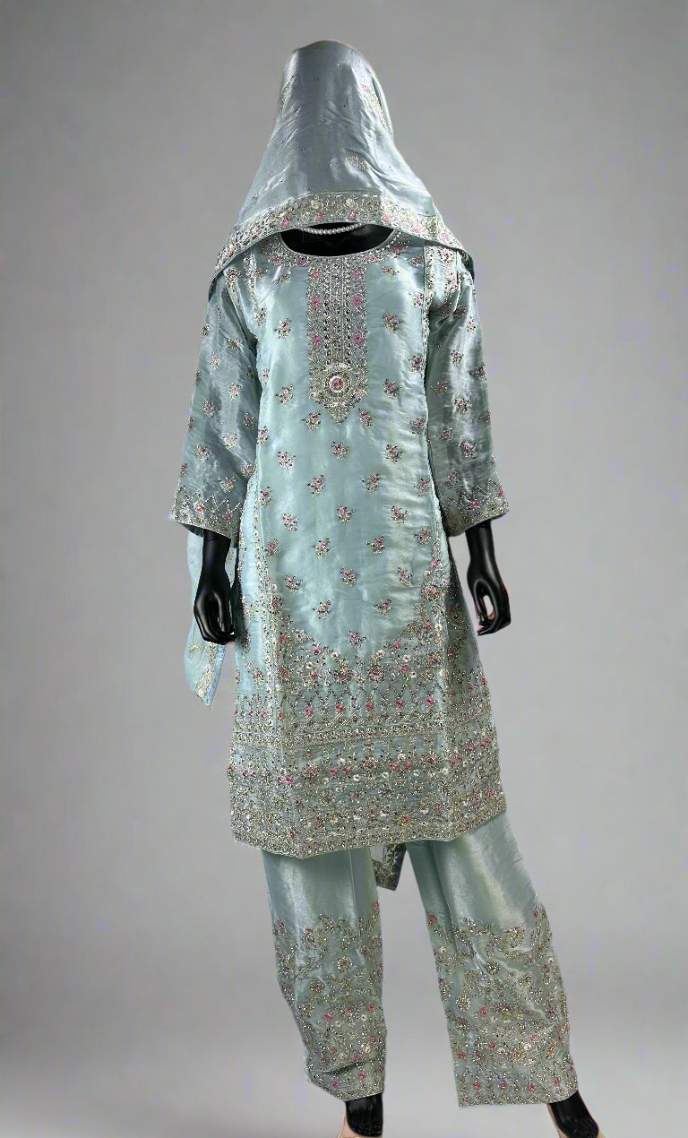 Pakistani style straight cut suit