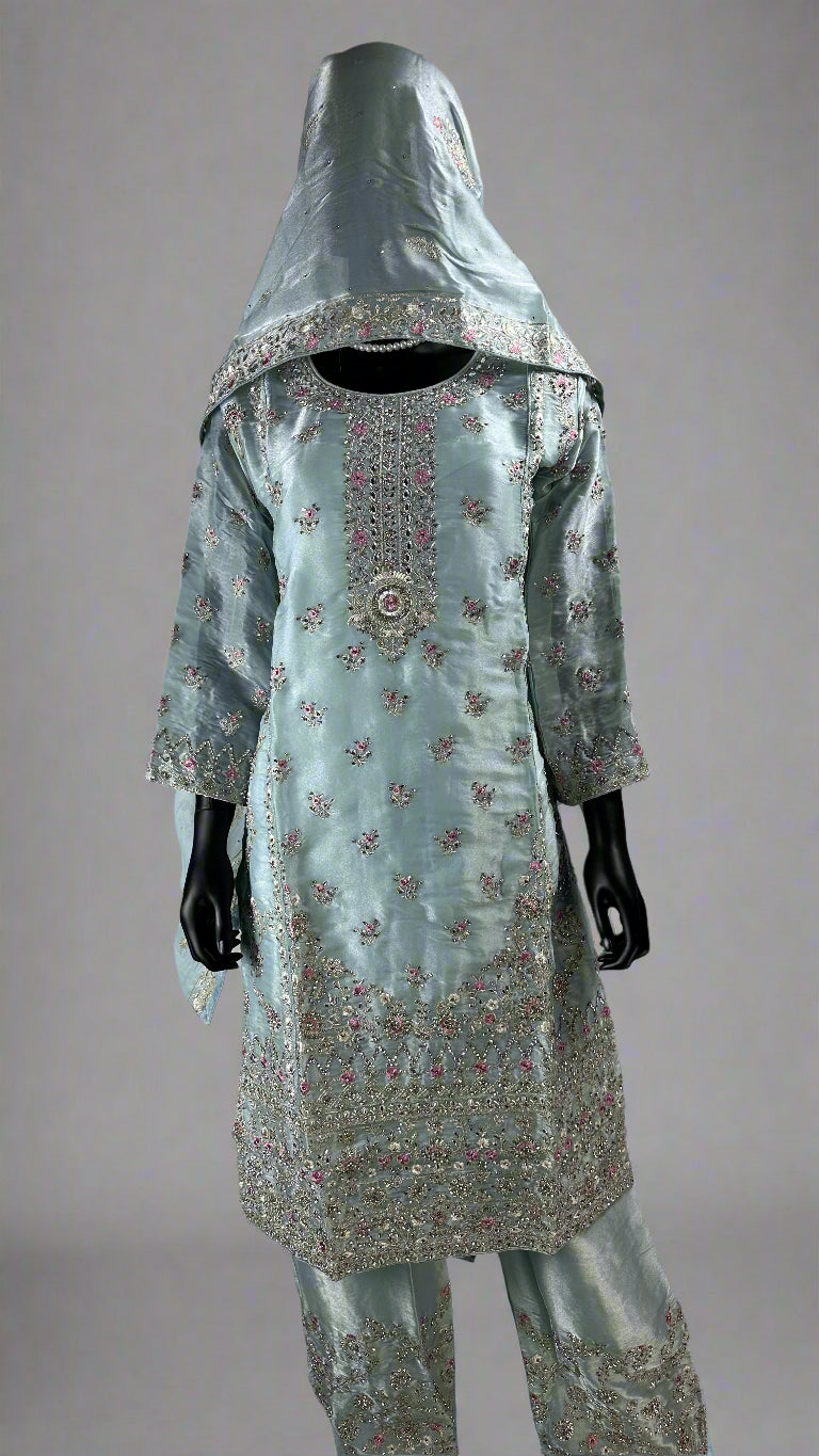Pakistani style straight cut suit