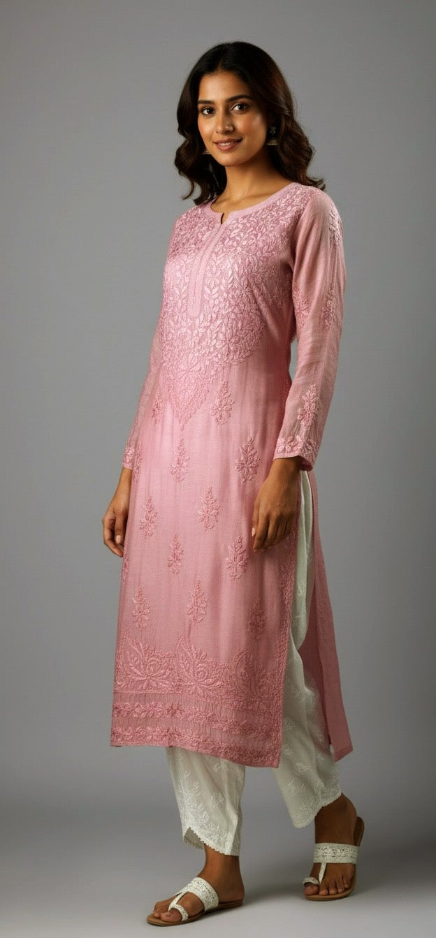 Tulip Style Chikankari 2 Piece Set