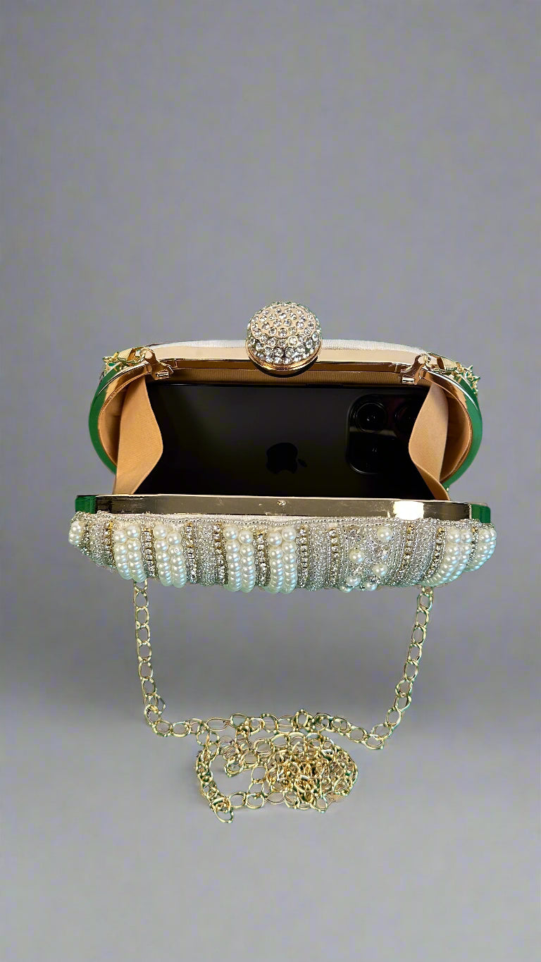 Silver Pearl, Stone and Cut Dana Work
