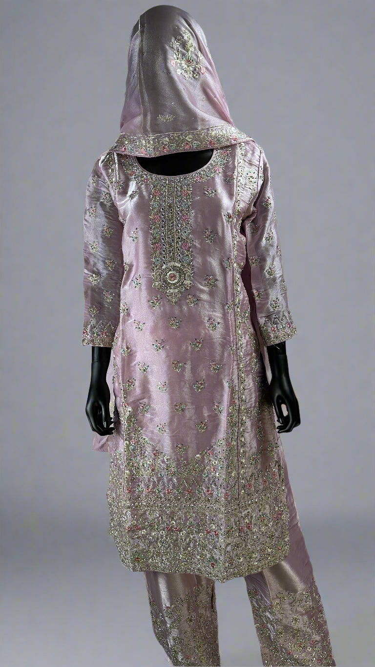 Pakistani style straight cut suit