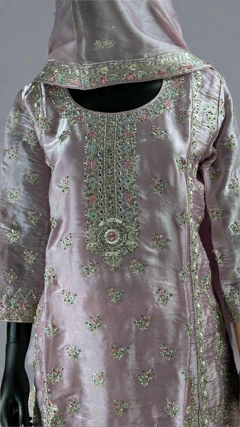 Pakistani style straight cut suit