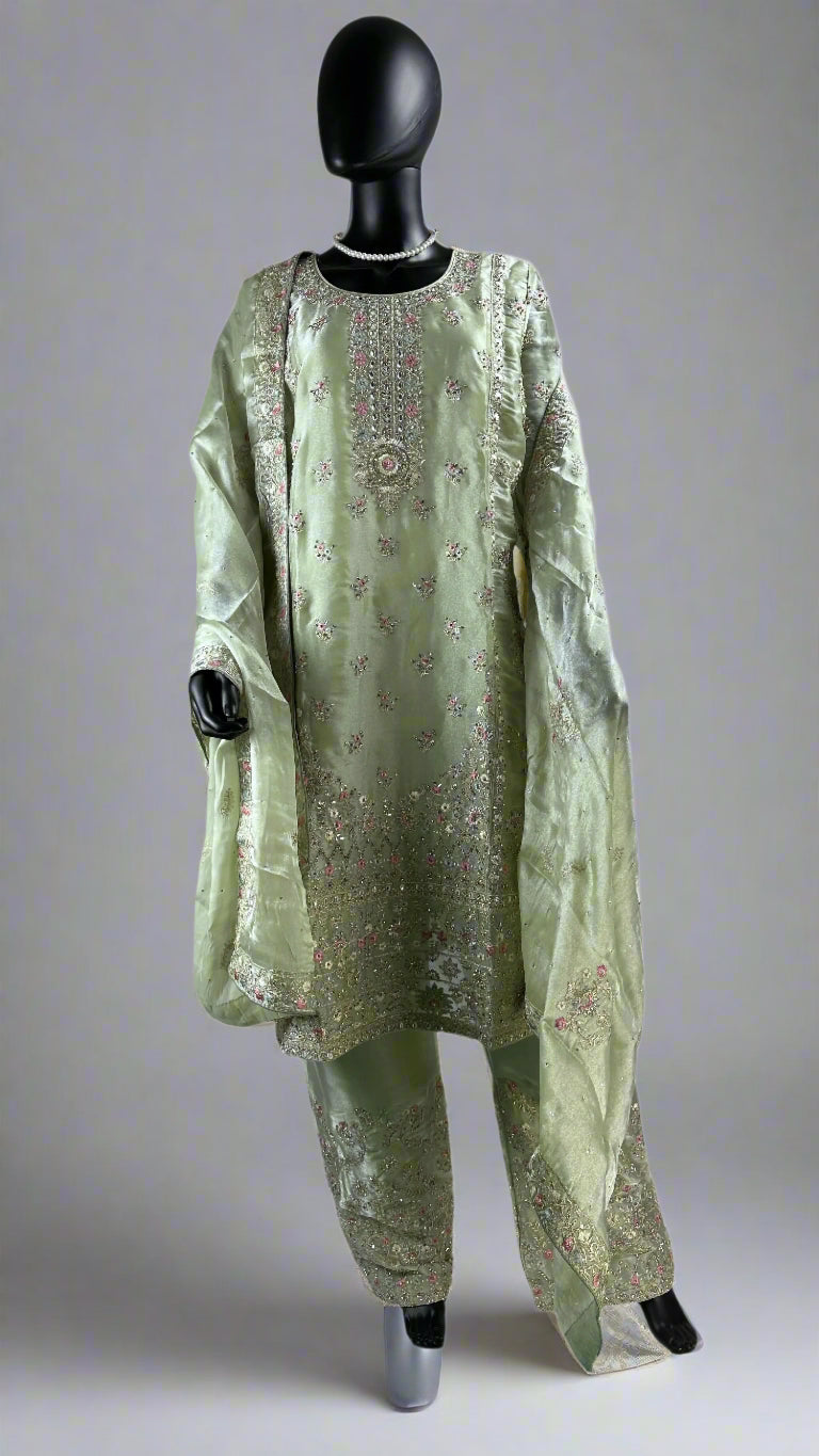 Pakistani style straight cut suit