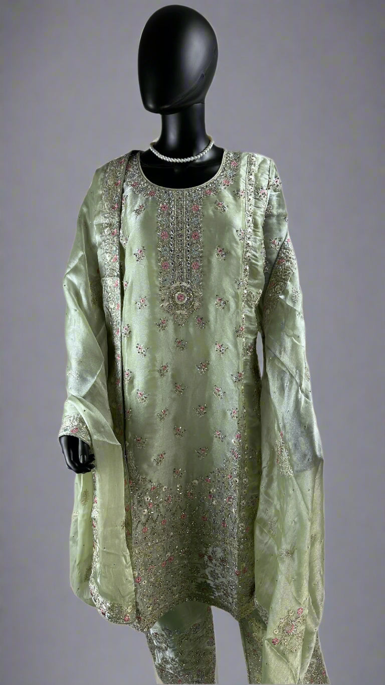 Pakistani style straight cut suit