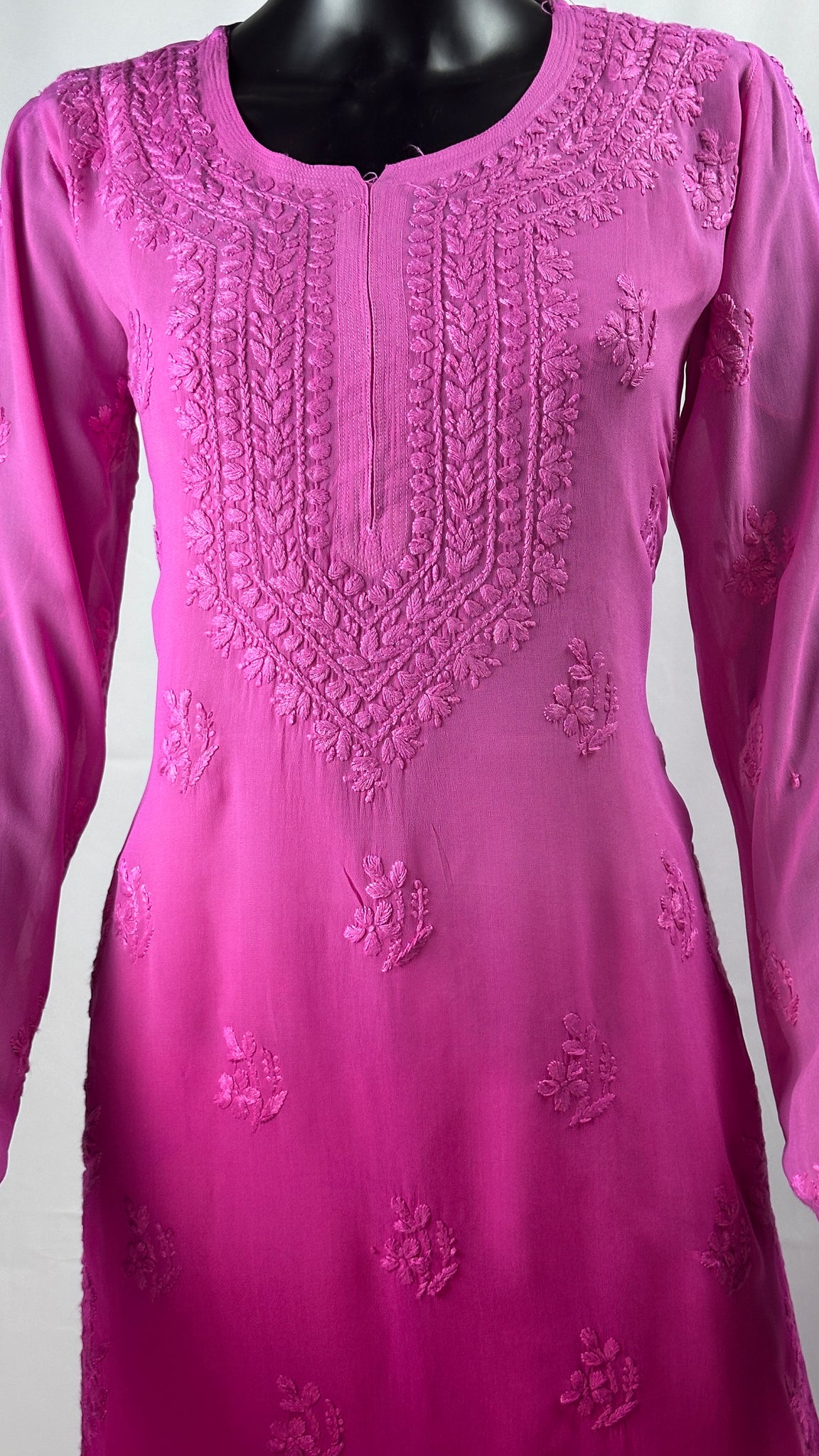 Dark Pink Chikankari 2 Piece Set