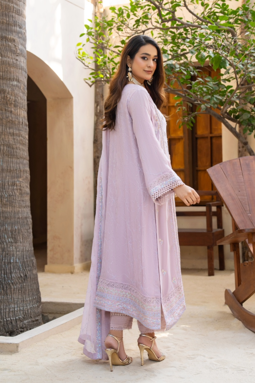 Violet Pakistani  Suit