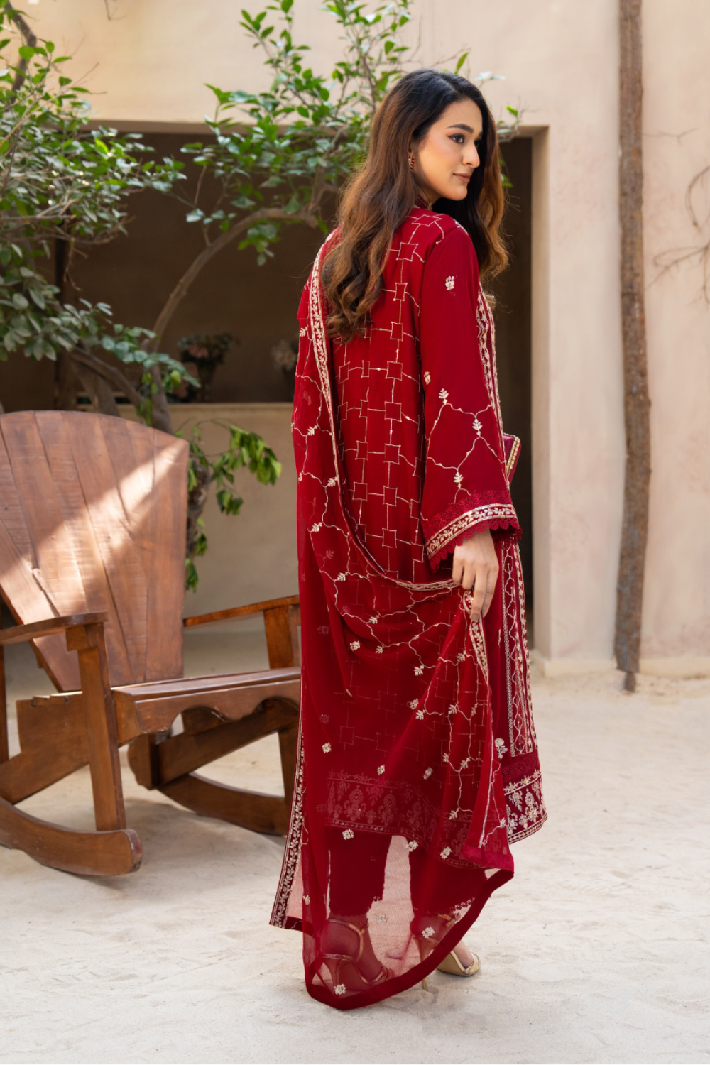 Maroon Pakistani Suit