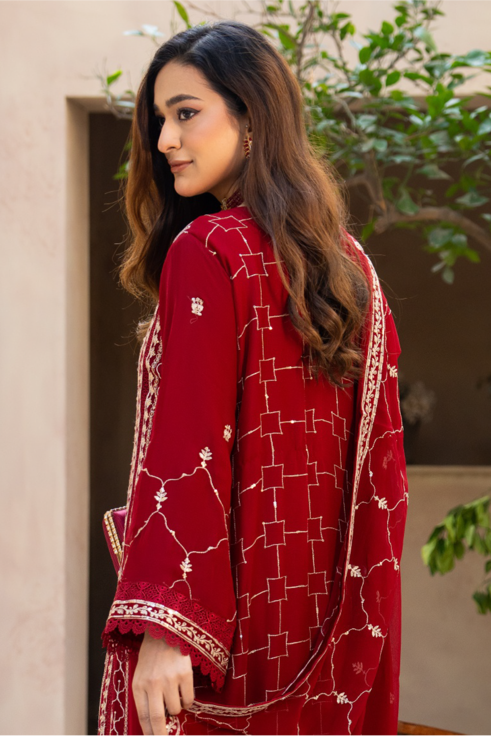 Maroon Pakistani Suit