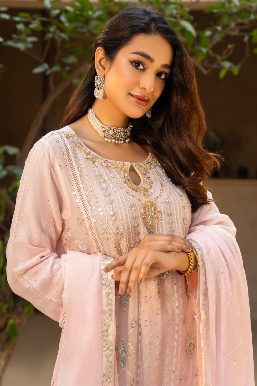 Pastel Pink Pakistani Suit Pastel Pink Pakistani Suit