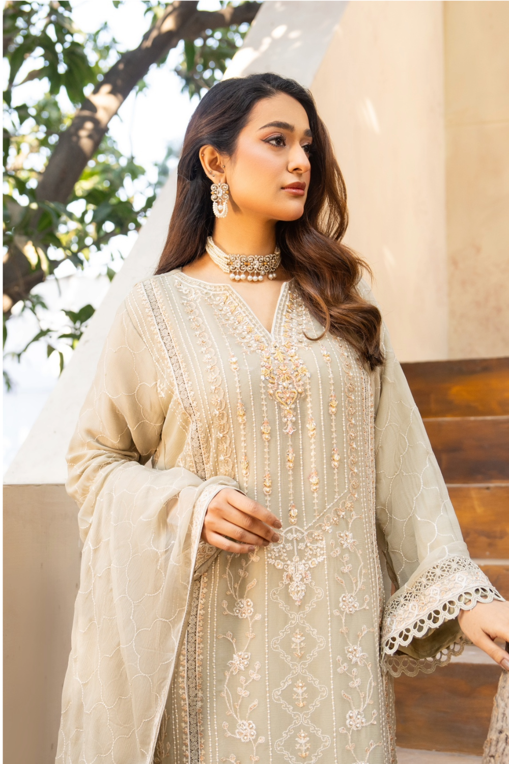 Grey Pakistani  Suit