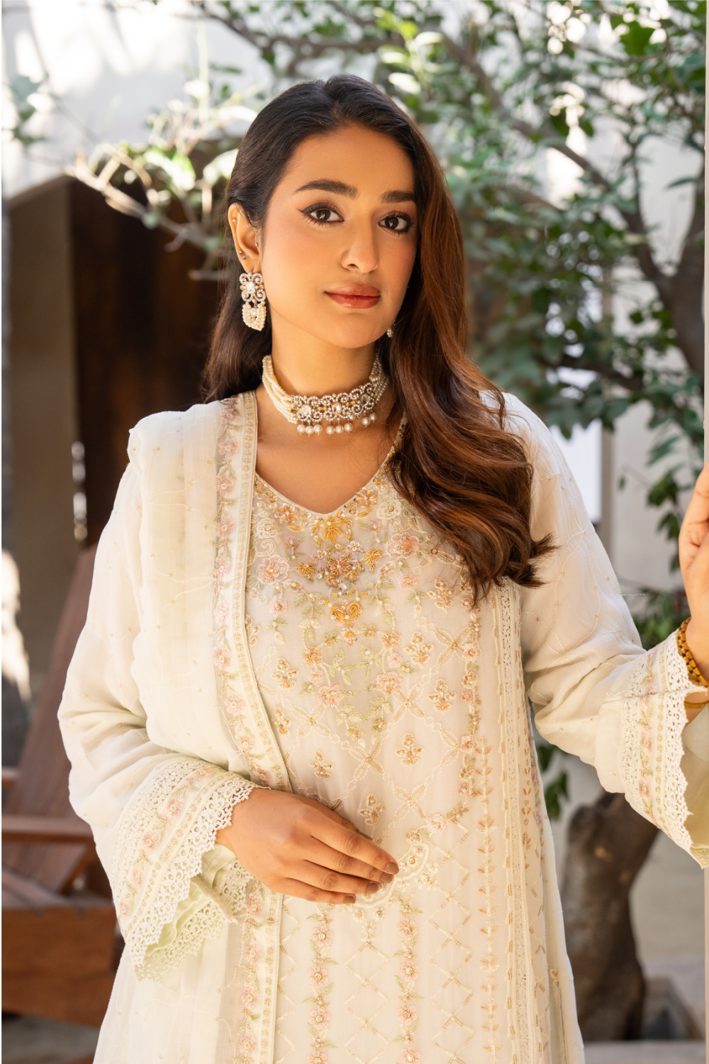 Pista Green Pakistani Suit
